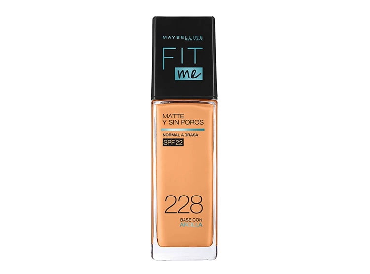BASE MAYBELLINE LÍQUIDA NEW YORK FIT ME MATE Y SIN POROS SOFT TAN 228 30ML - 1
