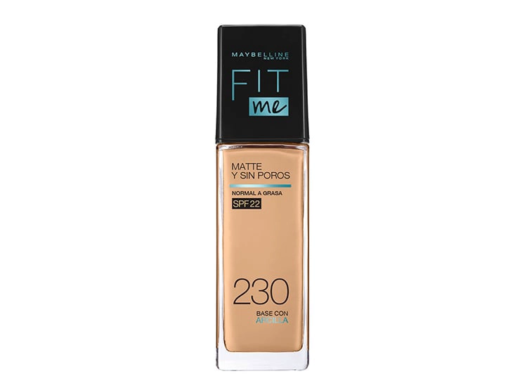 BASE MAYBELLINE LÍQUIDA NEW YORK FIT ME MATE Y SIN POROS NATURAL BUFF 230 30ML - 1