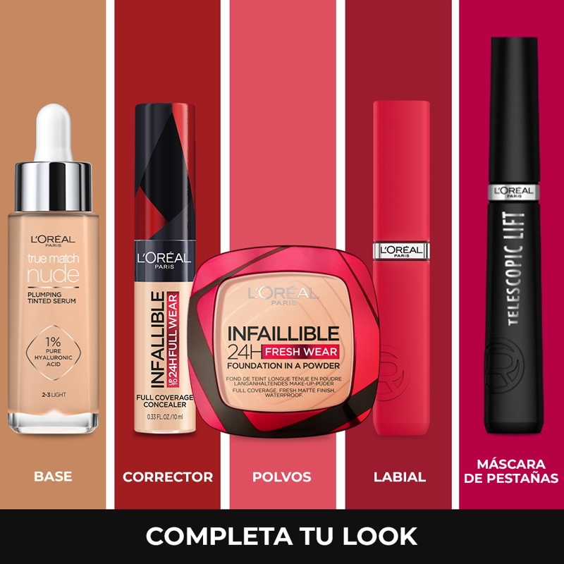 BASE LOREAL PARIS EN POLVO INFALLIBLE 24H FRESH WEAR RADIANT HONEY 30ML - 7