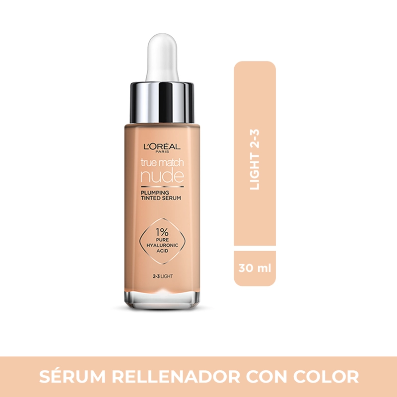 BASE LOREAL PARIS TRUE MATCH TINTED SERUM 2-3 LIGHT 10ML - 1
