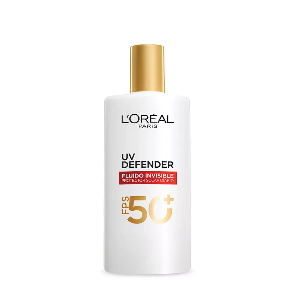 CREMA L'OREAL PARÍS UV DEFENDER FLUIDO SIN COLOR FPS50 40ML - 1