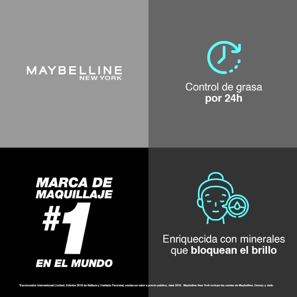 BASE MAYBELLINE EN POLVO ULTIMATE DE COBERTURA MATE SPF40 9GR - 7