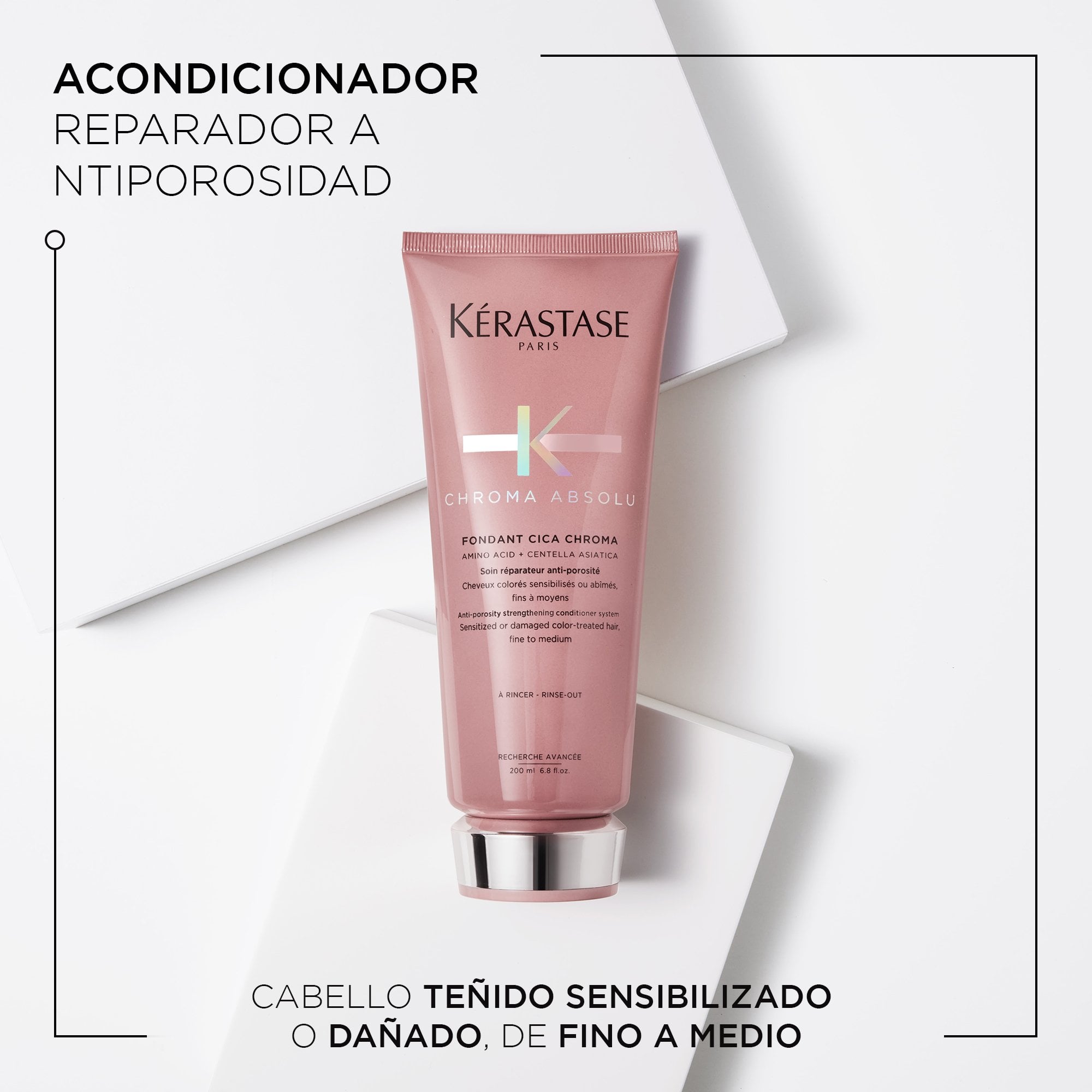 ACONDICIONADOR PARA CABELLO CON COLOR FONDANT CICA CHROMA CHROMA ABSOLU 200ML - 2