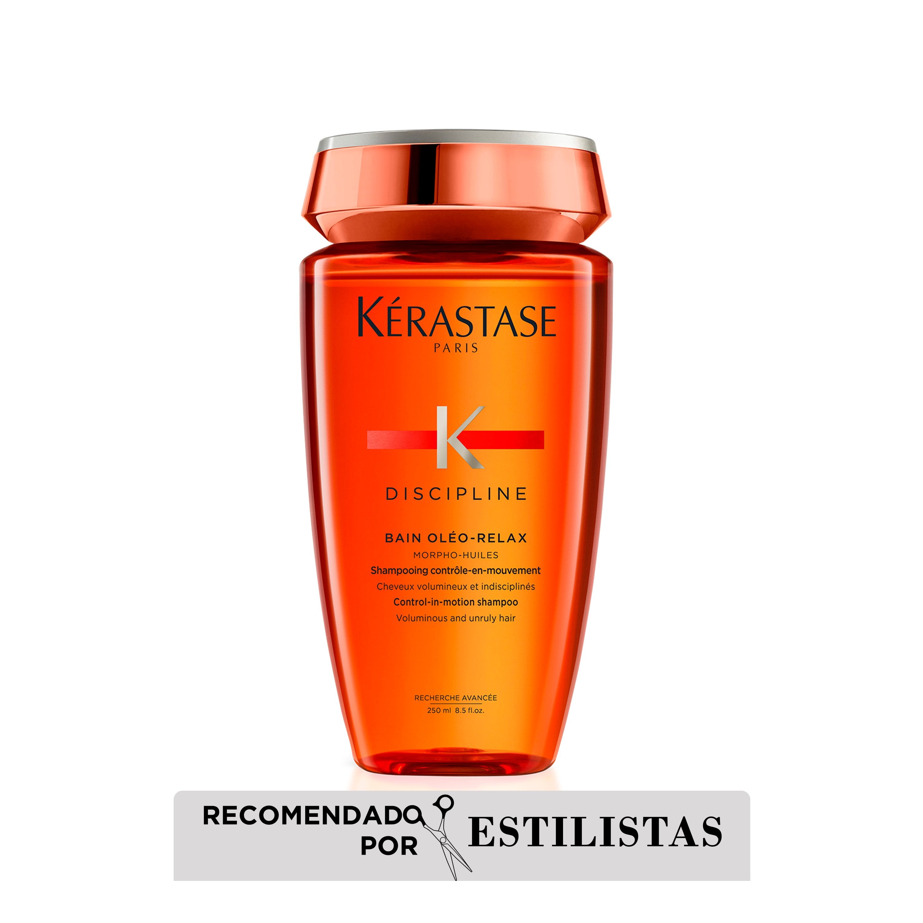 SHAMPOO HIDRATANTE PARA CABELLO CON FRIZZ BAIN OLÉO-RELAX DISCIPLINE 250ML - 1