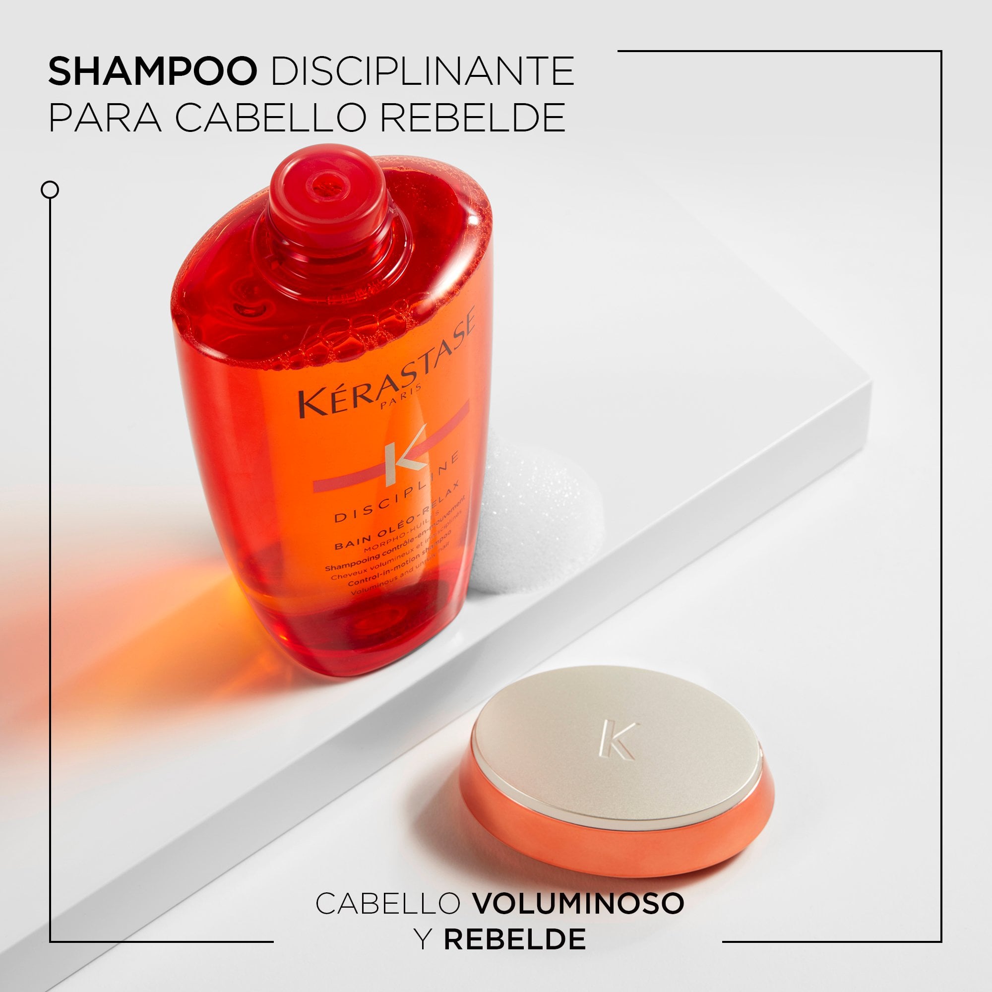 SHAMPOO HIDRATANTE PARA CABELLO CON FRIZZ BAIN OLÉO-RELAX DISCIPLINE 250ML - 2