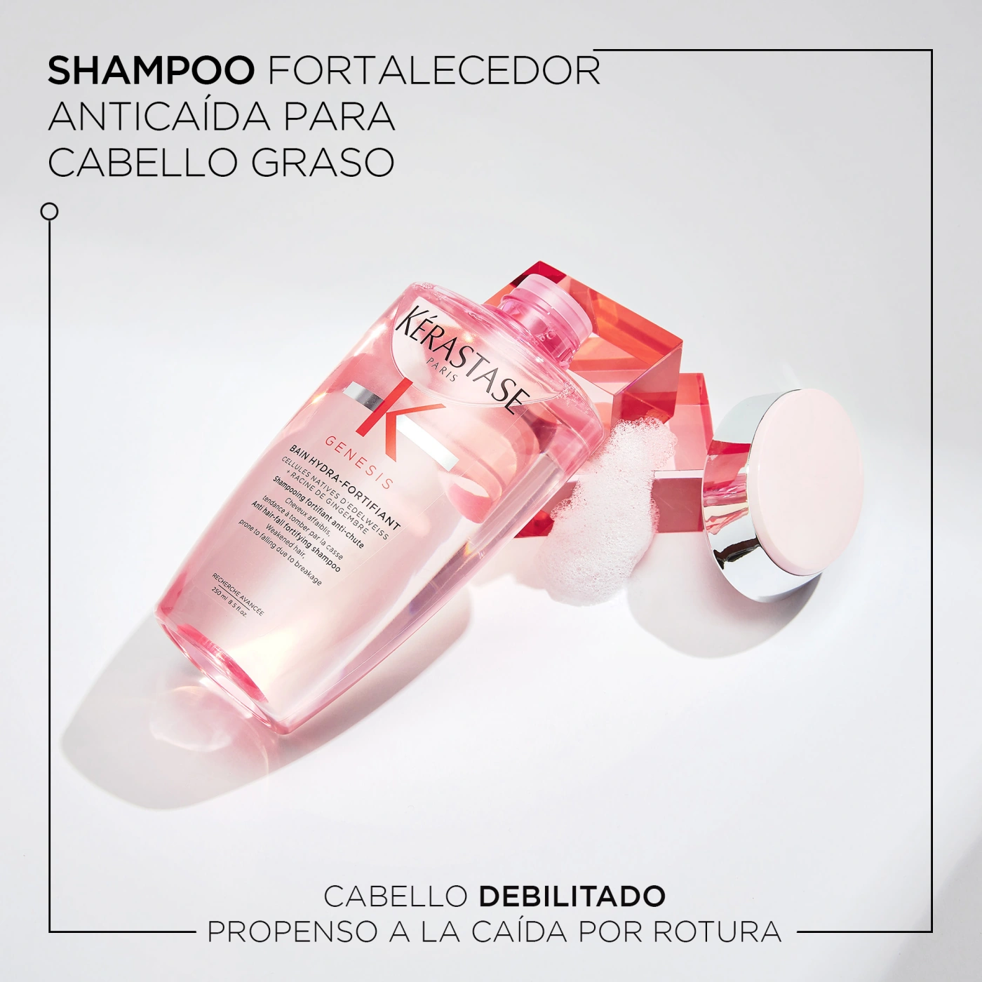 SHAMPOO PARA CABELLO NORMAL A GRASO CON TENDENCIA A LA CAÍDA POR CEPILLADO BAIN HYDRA-FORTIFIANT GENESIS 250ML - 3