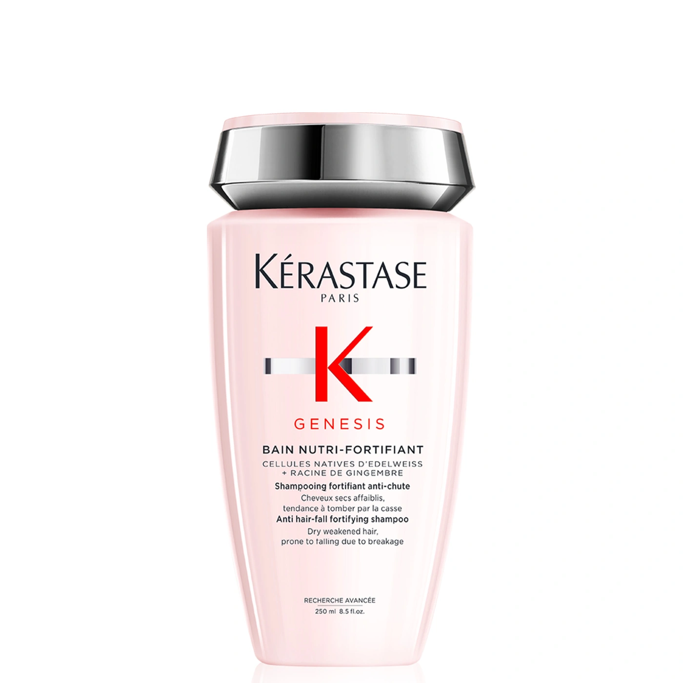 SHAMPOO PARA CABELLO NORMAL A SECO CON TENDENCIA A LA CAÍDA POR CEPILLADO BAIN NUTRI-FORTIFIANT GENESIS 250ML - 1