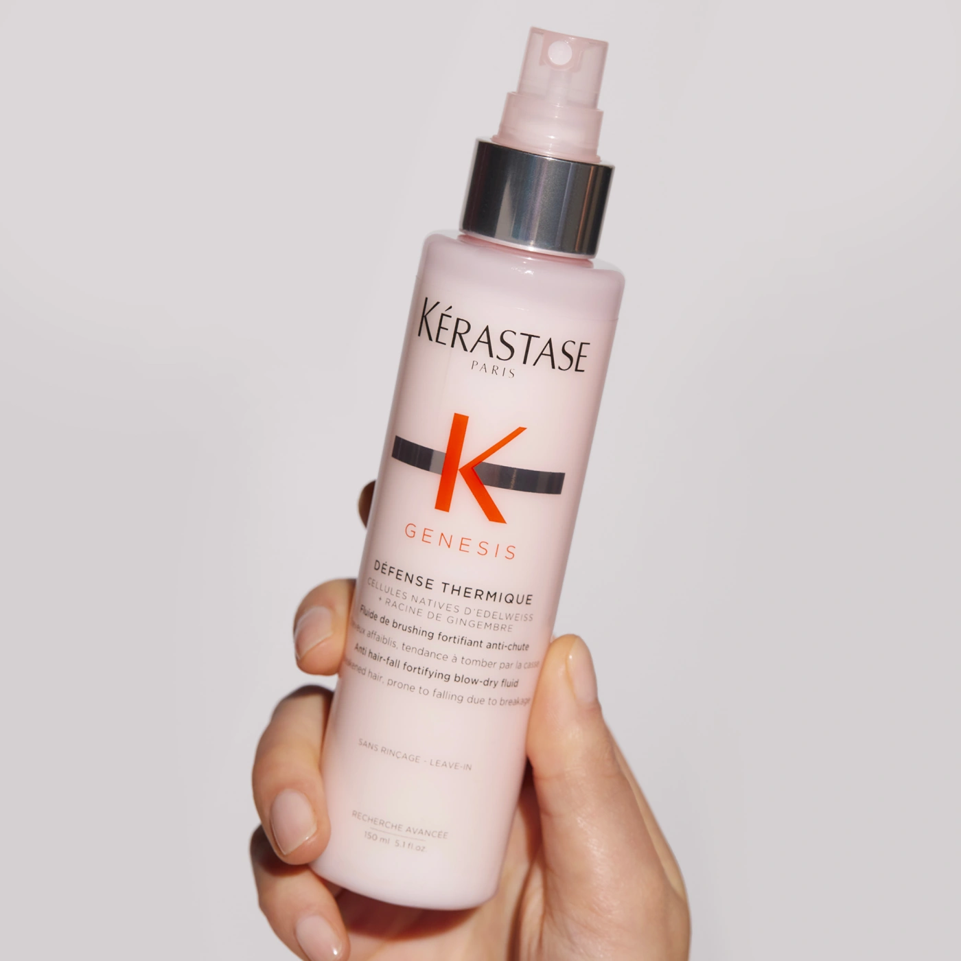 PROTECTOR TÉRMICO PARA CABELLO CON TENDENCIA A LA CAÍDA POR ROTURA DEL CEPILLADO DÉFENSE THERMIQUE GENESIS 150ML - 2