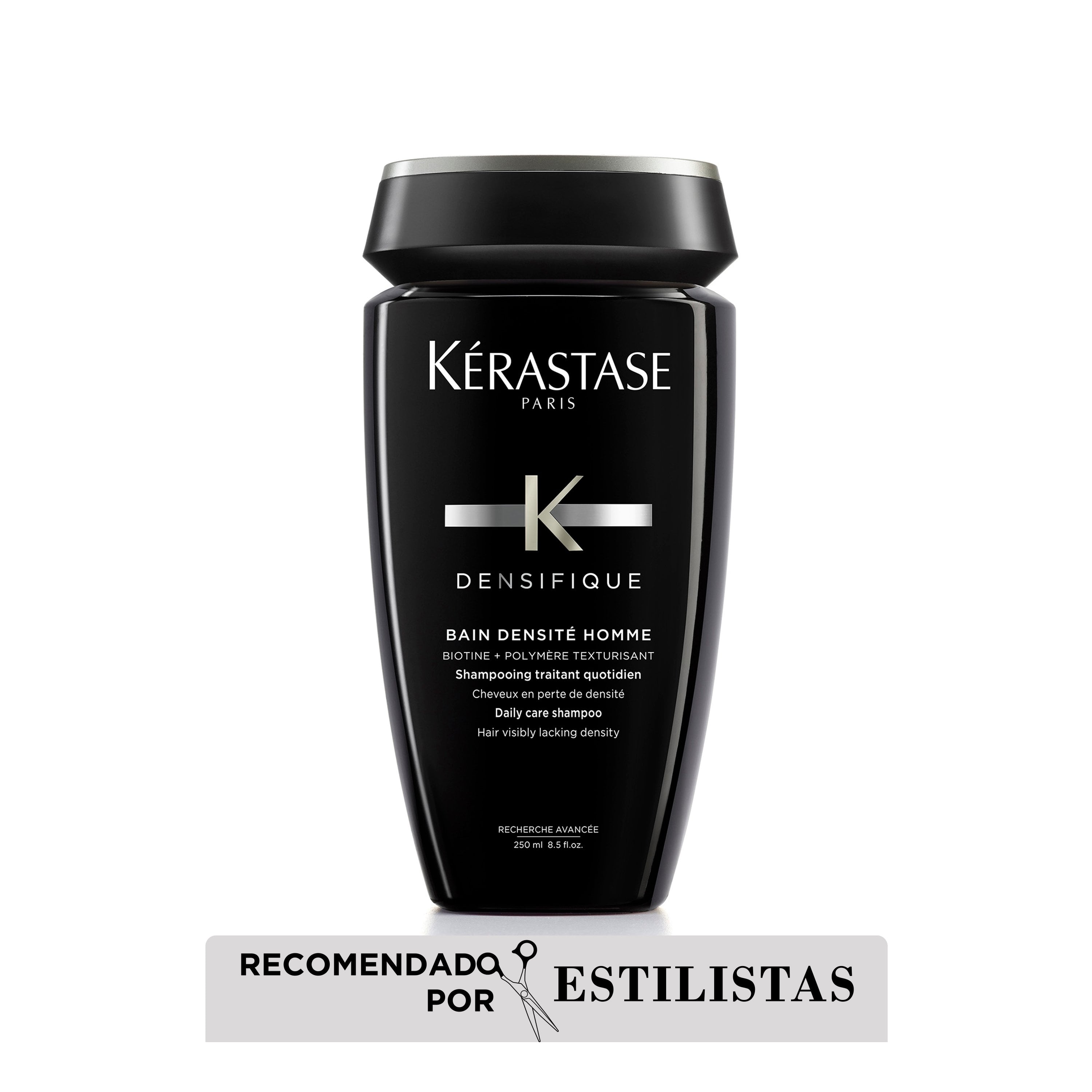 SHAMPOO PARA ENGROSAR Y FORTALECER EL CABELLO BAIN HOMME DENSIFIQUE 250ML - 1