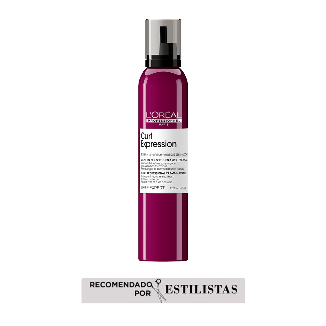 MOUSSE EN CREMA 10 EN 1 PARA CABELLO CON RULOS CURL EXPRESSION 250ML - 1