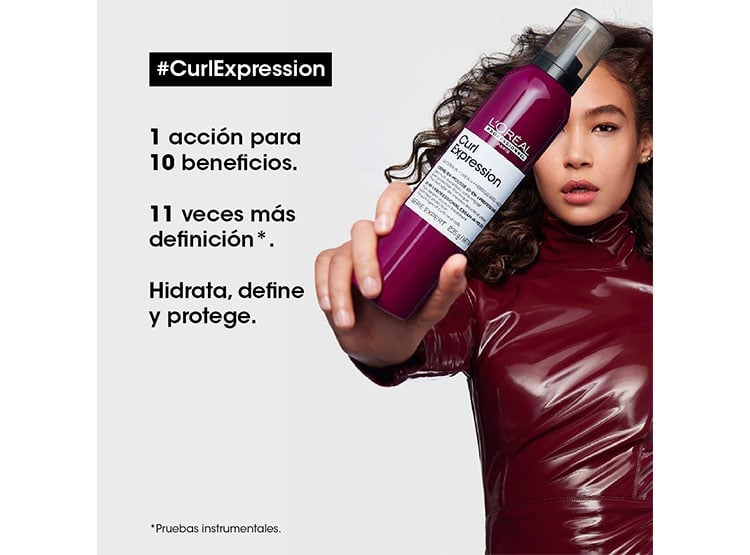 MOUSSE EN CREMA 10 EN 1 PARA CABELLO CON RULOS CURL EXPRESSION 250ML - 2