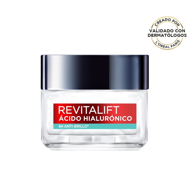 CREMA FACIAL LOREAL PARIS GE SKIN CARE REVITALIFT ÁCIDO HIALURÓNICO Y ÁCIDO SALICÍLICO 50 ML - 2