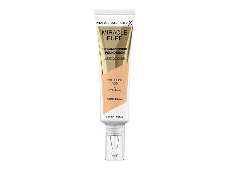 BASE MAX FACTOR MIRACLE PURE LIGHT BEIGE SPF30 30ML - 1
