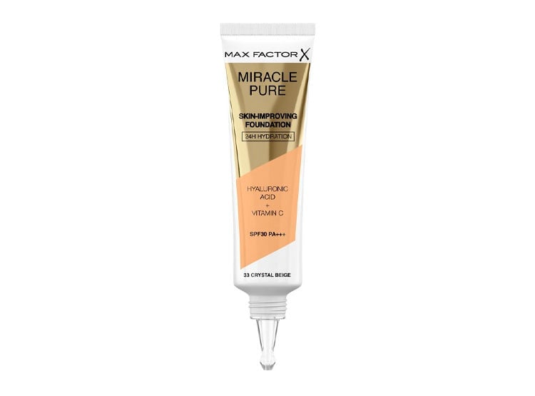 BASE MAX FACTOR MIRACLE PURE CRYSTAL BEIGE SPF30 30ML - 2