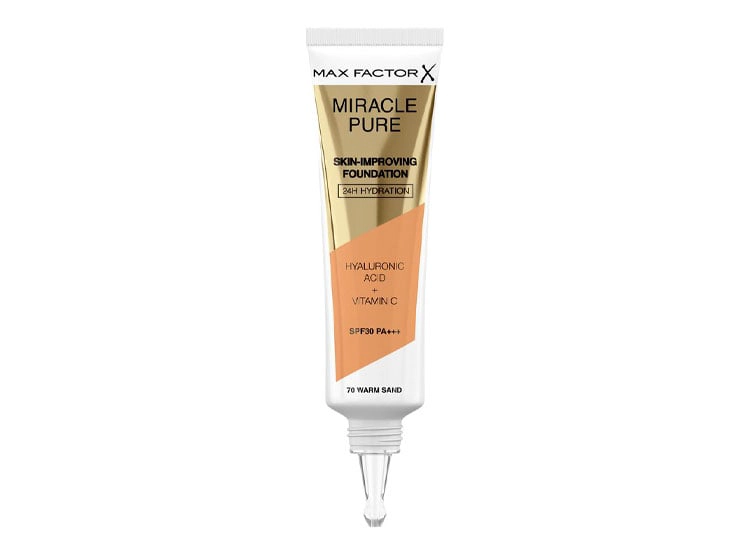 BASE MAX FACTOR MIRACLE PURE WARM SAND SPF30 30ML - 2