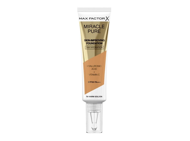 BASE MAX FACTOR MIRACLE PURE WARM GOLDEN SPF30 30ML - 1