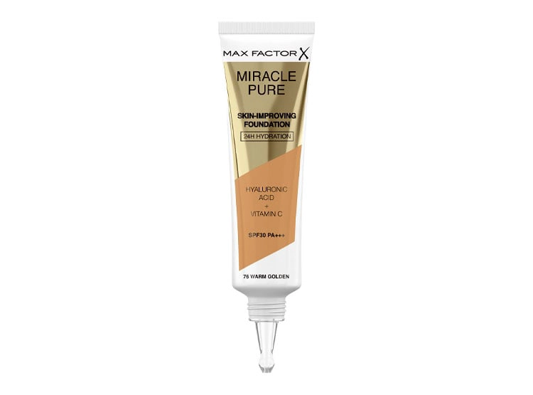BASE MAX FACTOR MIRACLE PURE WARM GOLDEN SPF30 30ML - 2