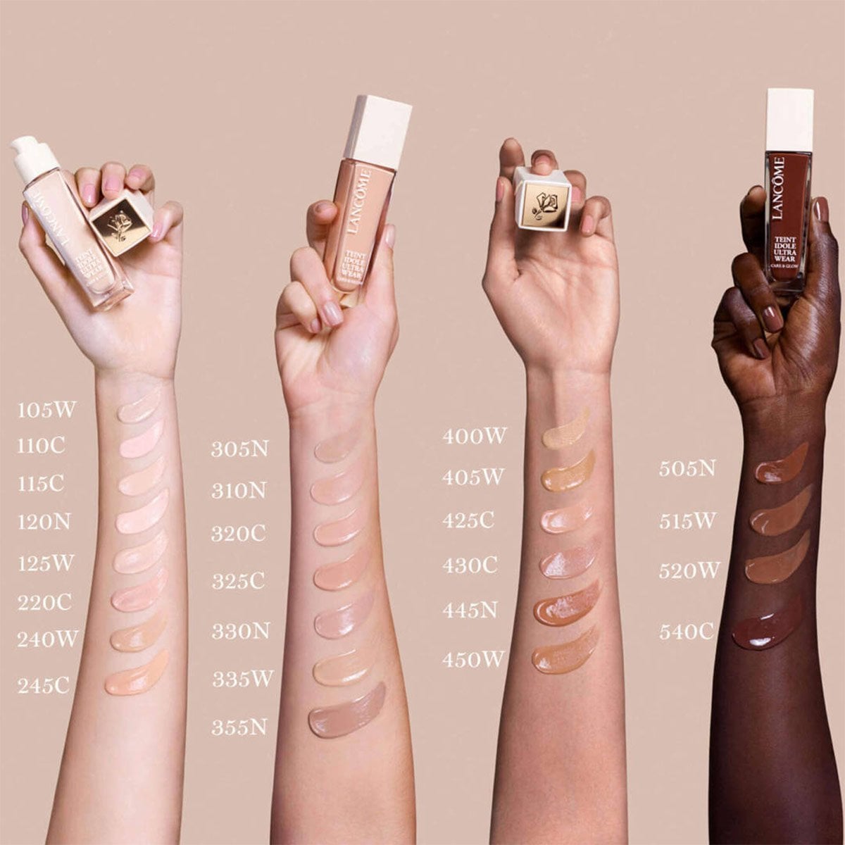 BASE DE MAQUILLAJE LANCÔME TEINT IDÔLE ULTRA WEAR CARE & GLOW 420W 30 ML - 3