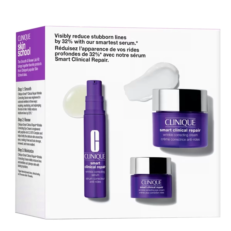SET TRATAMIENTO FACIAL CLINIQUE INTRO KIT ANTIENDAD SMART 15 ML + 10 ML + 5 ML - 3