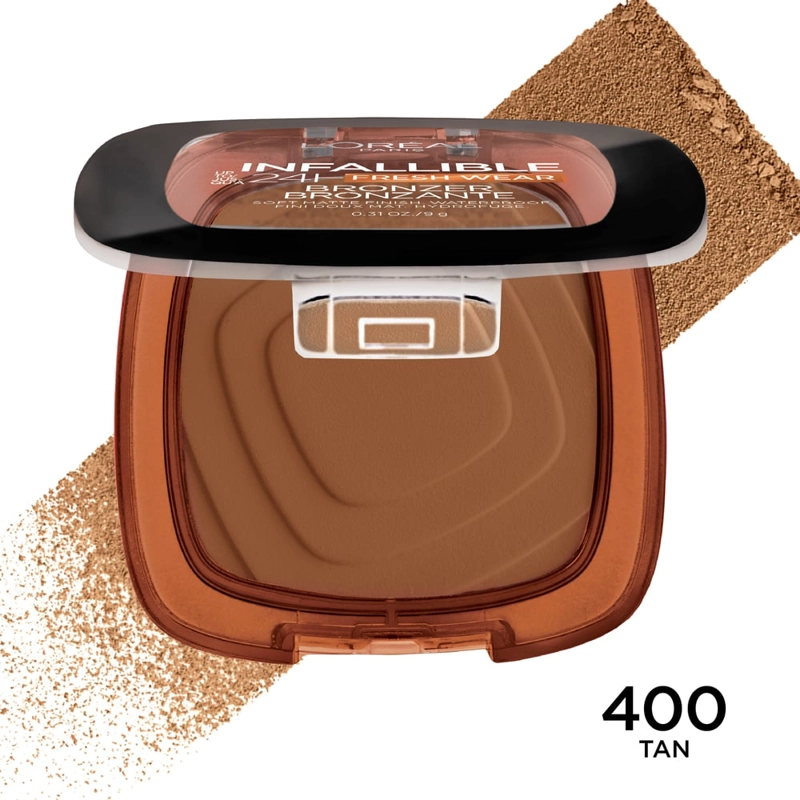 BRONCEADOR DE LARGA DURACIÓN L'OREAL PARIS INFALLIBLE - MATE SUAVE HASTA 24 HORAS TONO TAN - 2