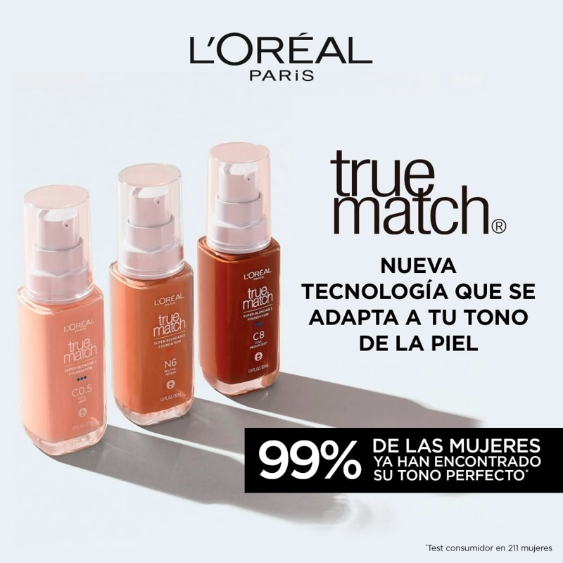 BASE LOREAL PARIS LÍQUIDA MAQUILLAJE TRUE MATCH TONO W4 30 ML - 3