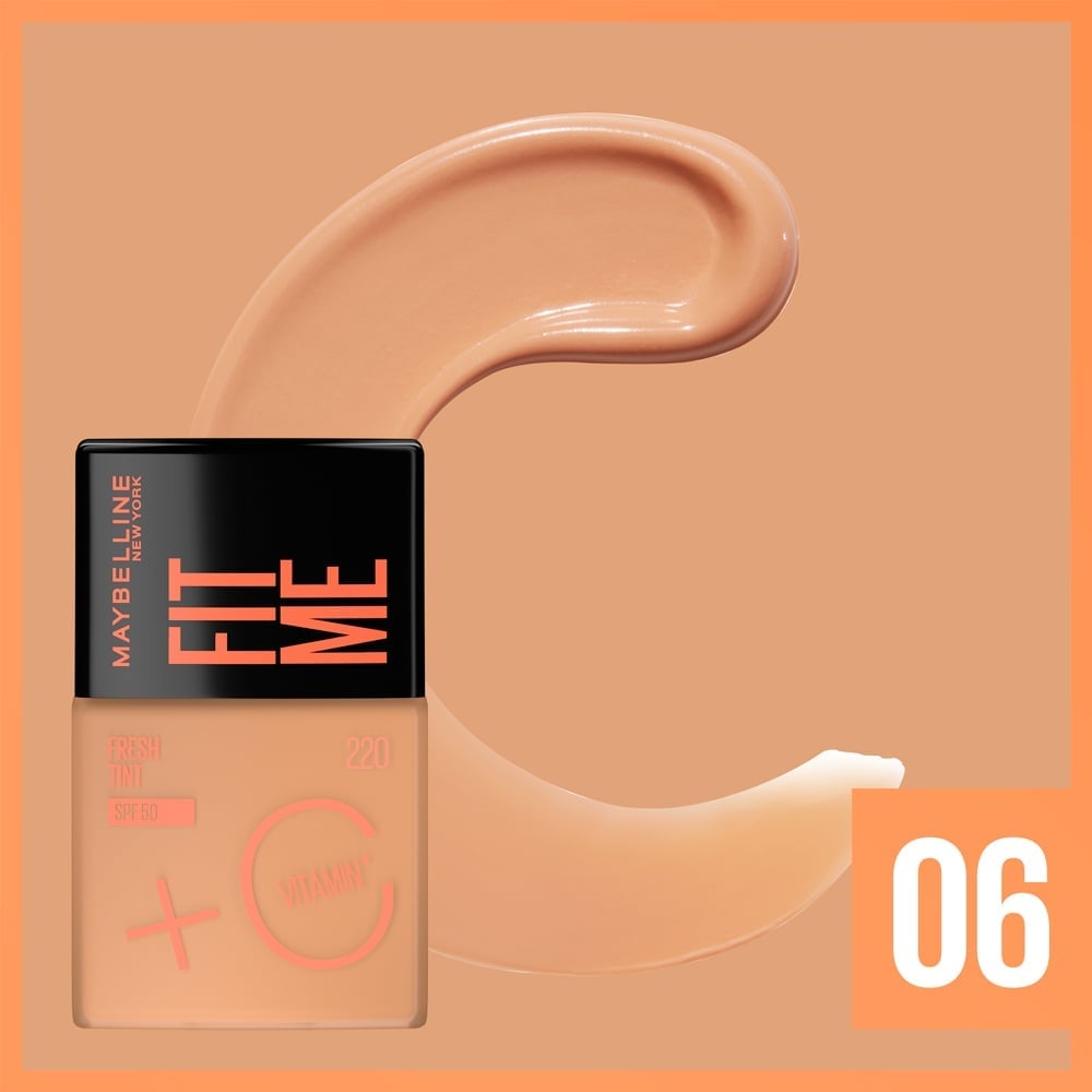 BASE MAYBELLINE NY FIT ME FRESH TINT 06 SPF50 30ML - 3