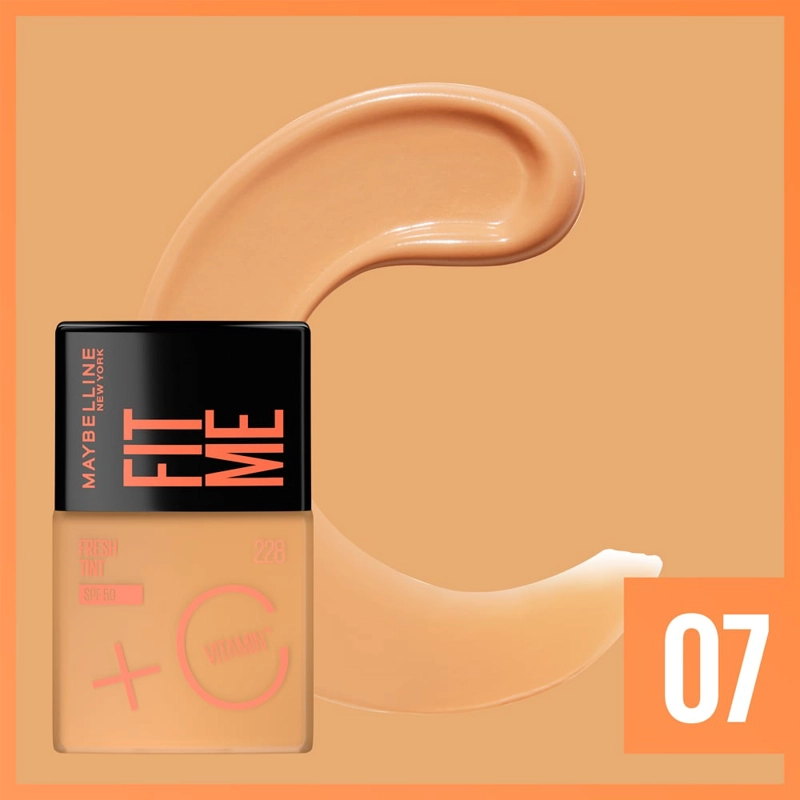 BASE MAYBELLINE NY FIT ME FRESH TINT 07 SPF50 30ML - 3