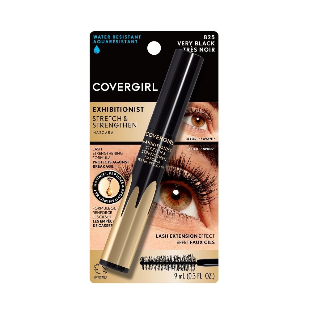 MÁSCARA DE PESTAÑAS COVERGIRL EXHIBITIONIST STRETCH & STRENGTHEN VERY BLACK WATERPROOF - 4
