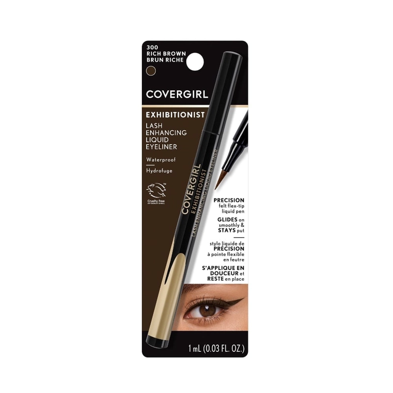 DELINEADOR DE OJOS COVERGIRL EXHIBITIONIST LASH ENHANCING LINER RICH BROWN - 4