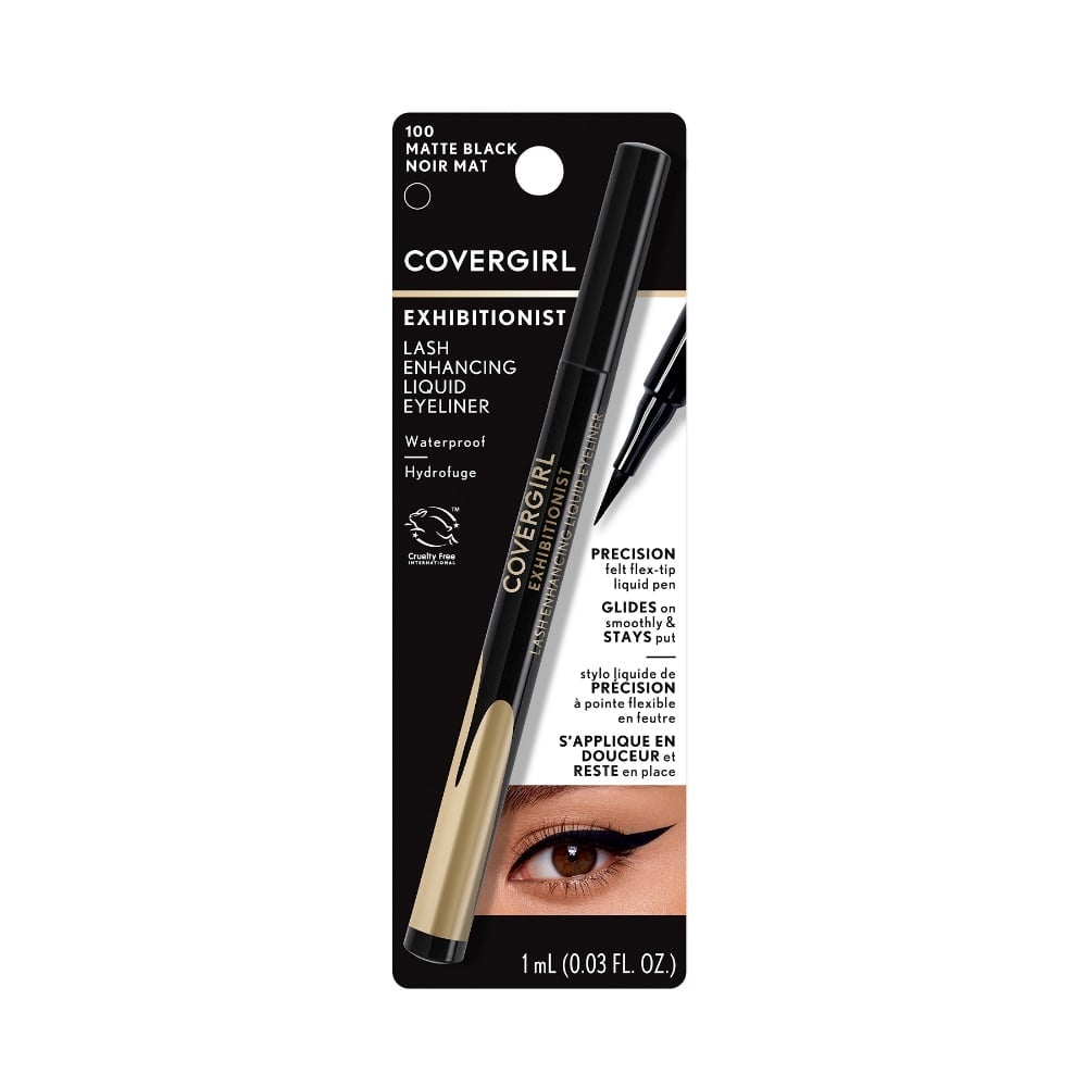 DELINEADOR DE OJOS COVERGIRL EXHIBITIONIST LASH ENHANCING LINER MATTE BLACK - 4
