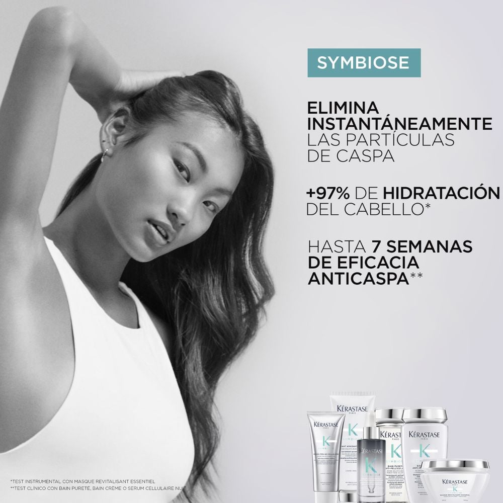 MASCARILLA SYMBIOSE REVITALISANT ESSENTIEL PARA CABELLO DAÑADO PROPENSO A LA CASPA200ML - 5