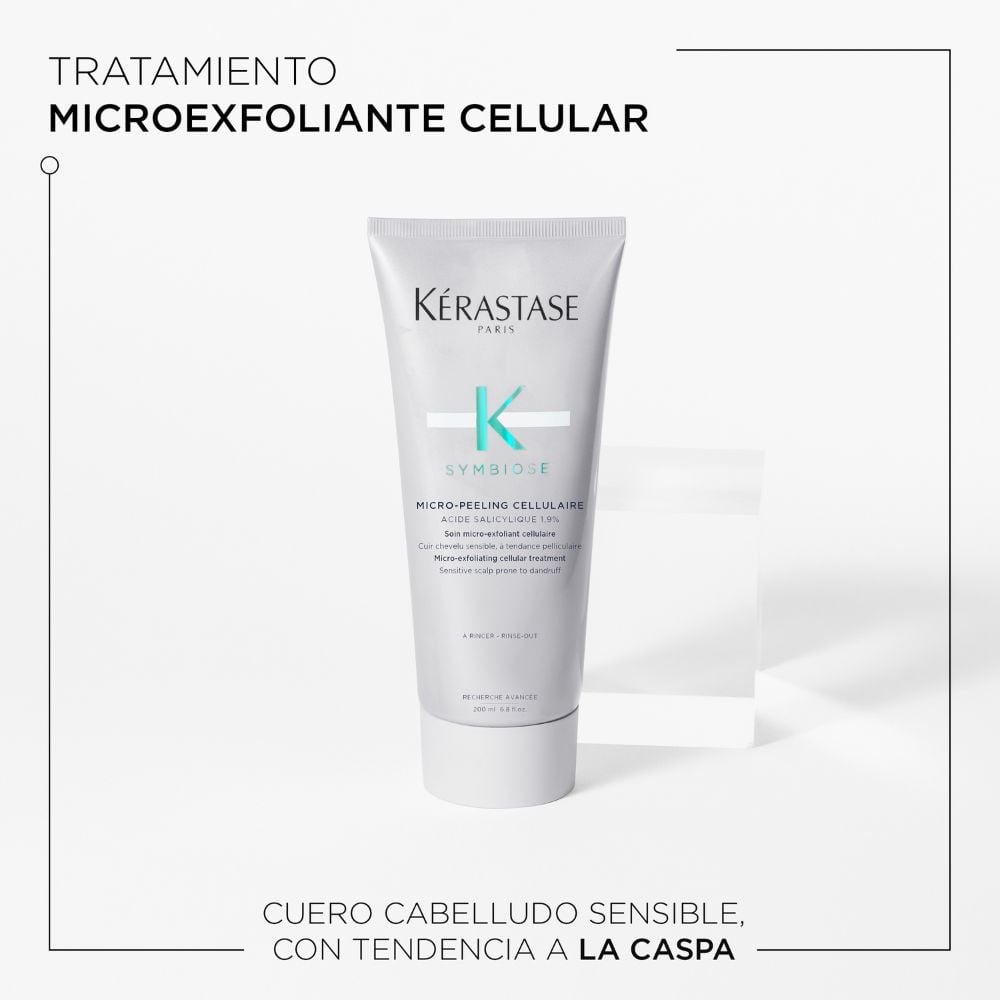 MICROPEELING PARA CUERO CABELLUDO SENSIBLE PROPENSO A LA CASPA SYMBIOSE 200ML - 2