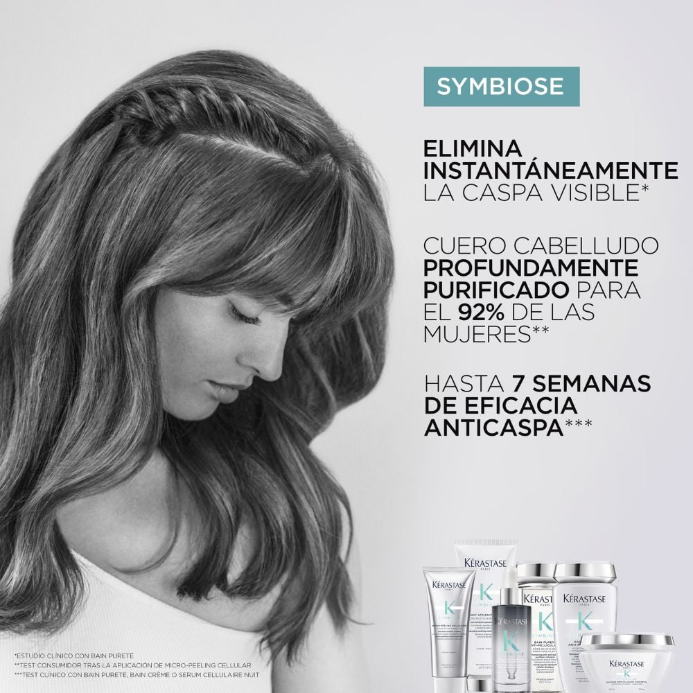 MICROPEELING PARA CUERO CABELLUDO SENSIBLE PROPENSO A LA CASPA SYMBIOSE 200ML - 5