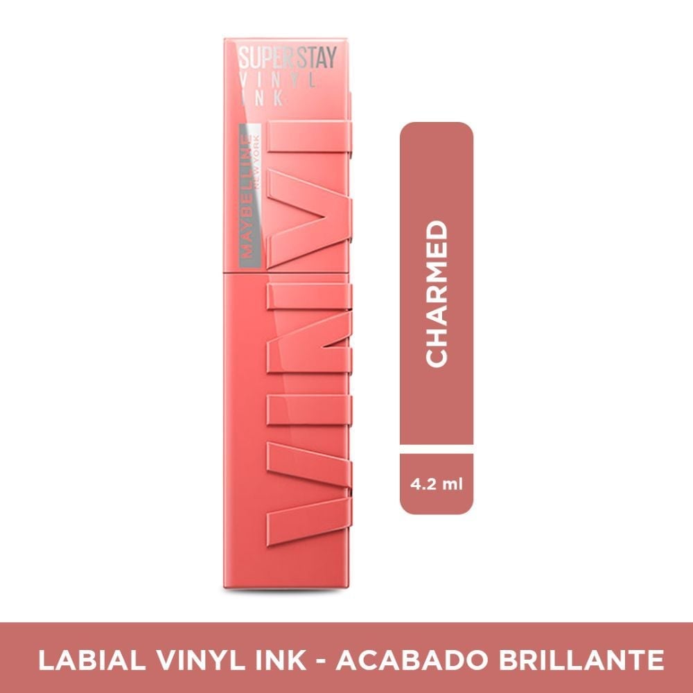 LABIAL MAYBELLINE LÍQUIDO NY VINYL INK NUDES CHARMED - 1