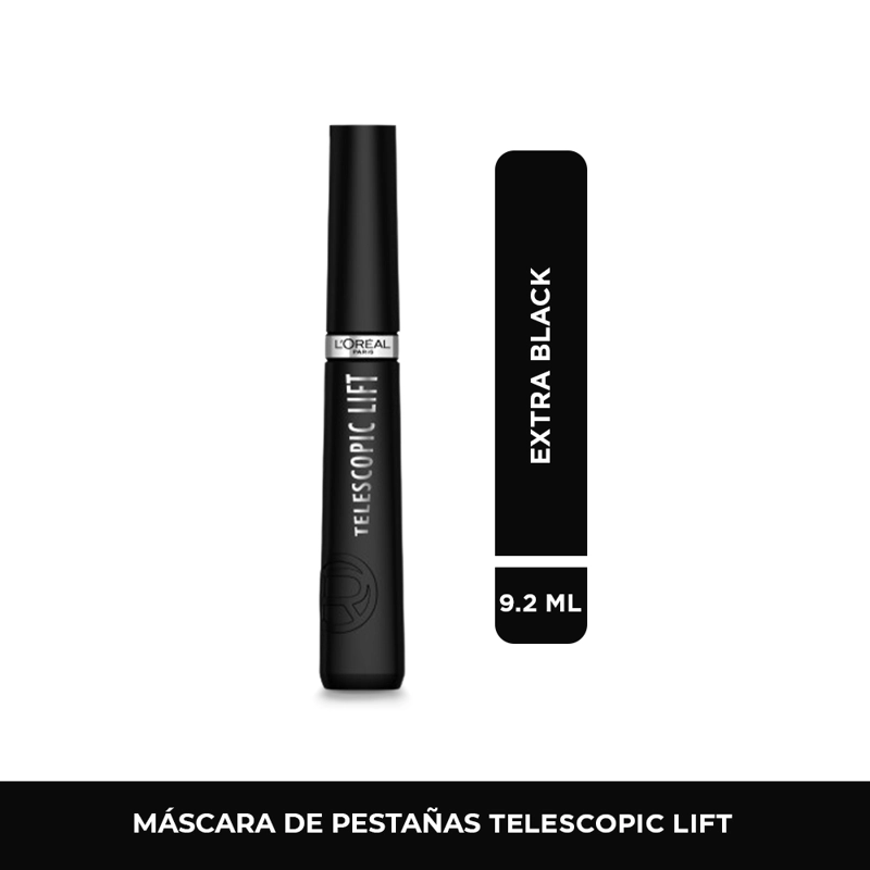 MÁSCARA DE PESTAÑAS LOREAL PARIS TELESCOPIC LIFT LAVABLE - 1