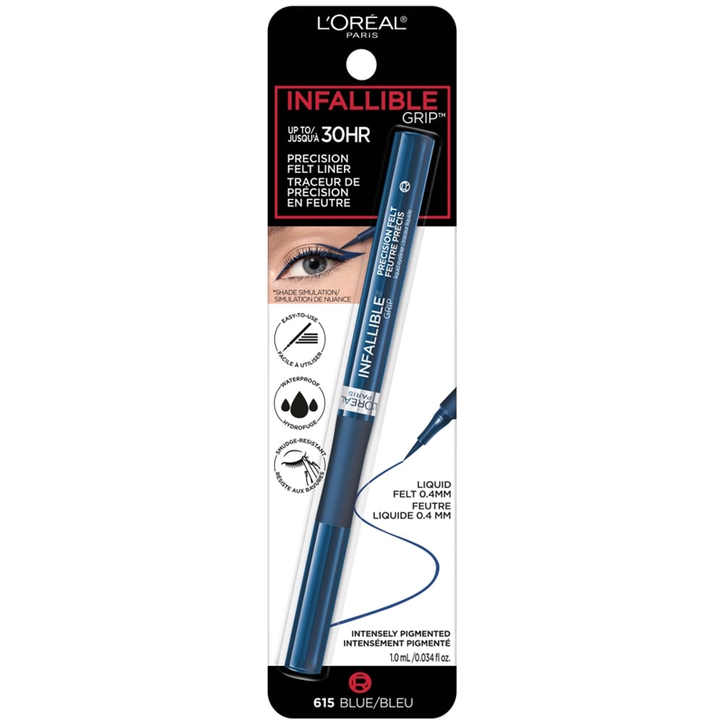 DELINEADOR LOREAL PARIS LÍQUIDO LOREAL INFALL GRIP LIQ LINER BLUE - 5