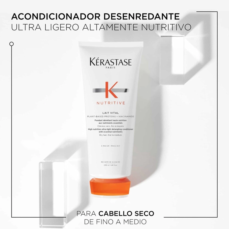 ACONDICIONADOR LAIT VITAL DESENREDANTE CON NUTRIENTES ESENCIALES 200ML - 2