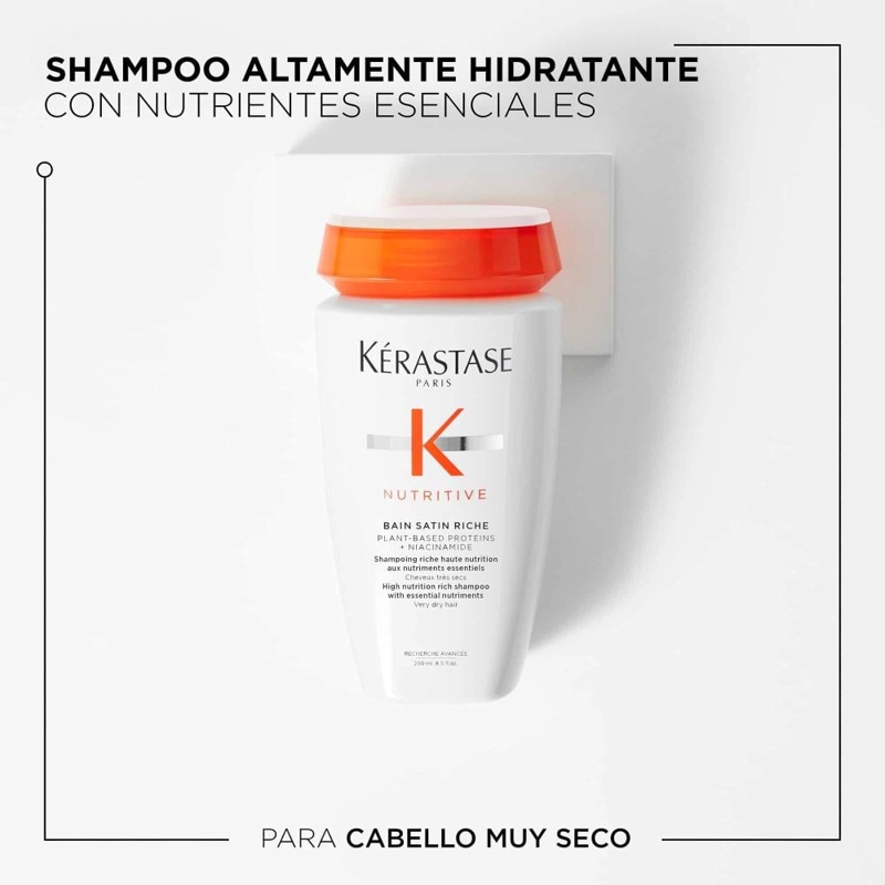 BAIN SATIN RICHE PARA UNA NUTRICIÓN INTENSA DEL CABELLO 250ML - 2