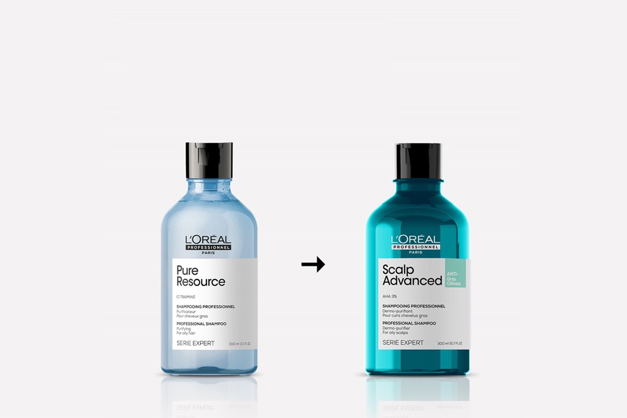 SHAMPOO EN GEL QUE PURIFICA EL CUERO CABELLUDO Y LA FIBRA DE RESIDUOS, SUDOR Y GRASA PARA UNA SENSACIÓN MÁS FRESCA Y LIMPIA SCALP ADVANCED ANTI-OILINESS 300 ML - 6