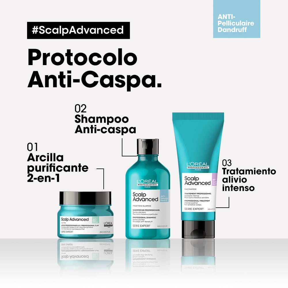 SHAMPOO EN CREMA SCALP ADVANCED ANTI-DANDRUFF DERMO-CLARIFIER 300 ML - 9