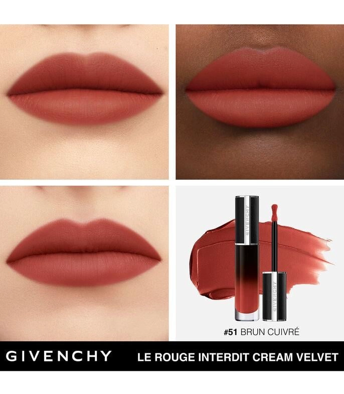 LABIAL GIVENCHY LE ROUGE INTERDIT CREAM VELVET 6.5 ML N51 - 4