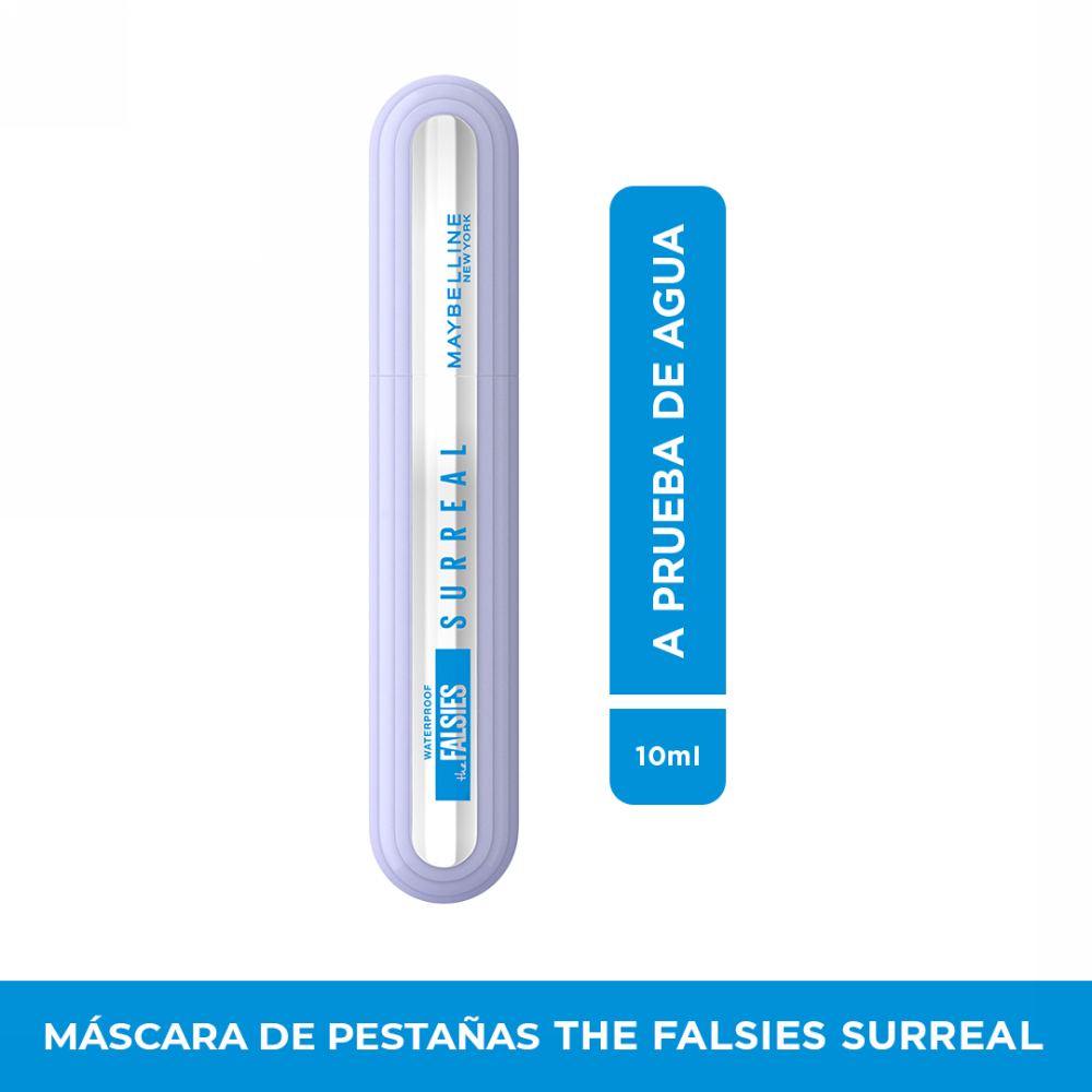 MÁSCARA DE PESTAÑAS MAYBELLINE NY FALSIES SURREAL WTP VERY BLACK - 1