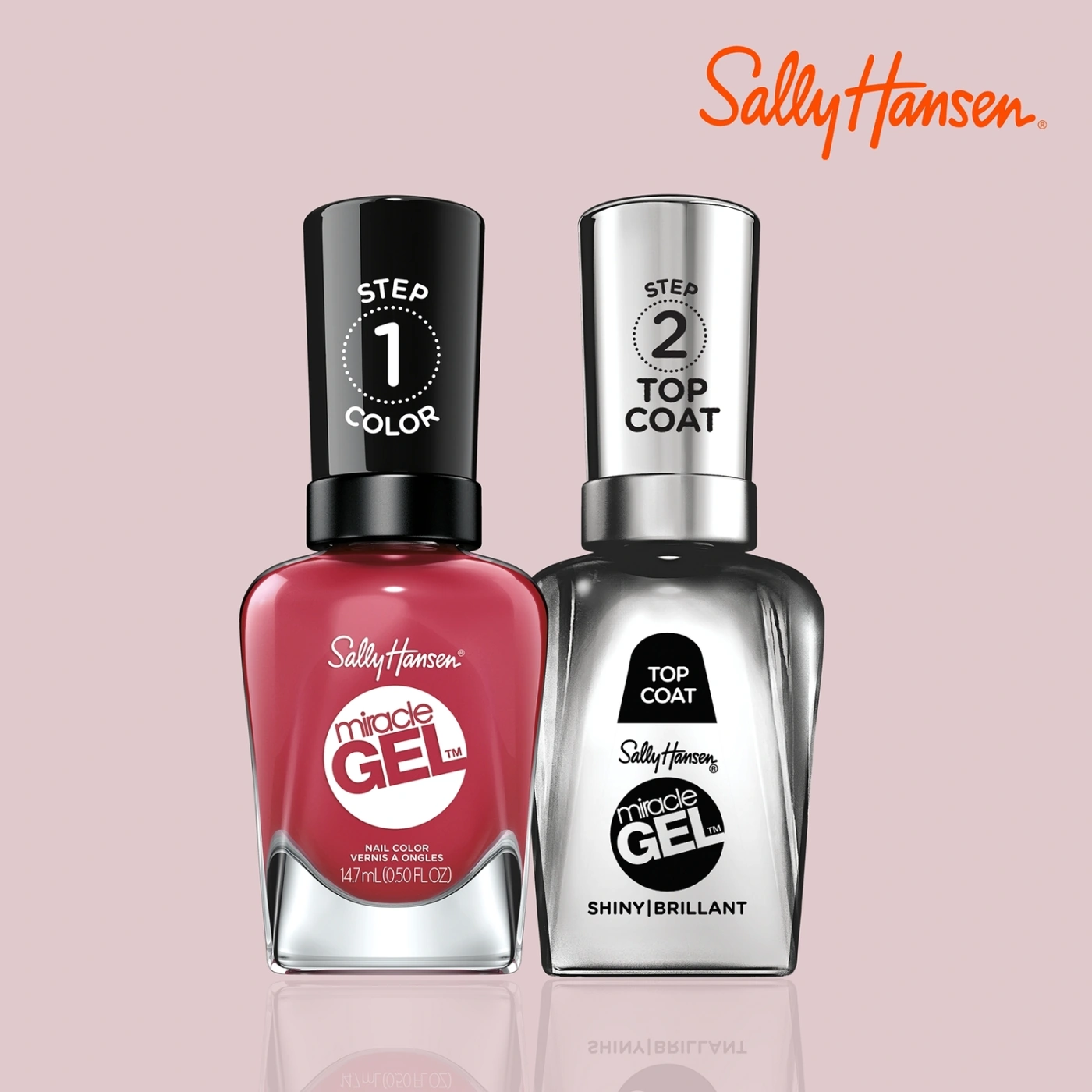 ESMALTE SALLY HANSEN 99350170017 14.7 ML MIRACLE GEL PROPER P-ROSE - 6