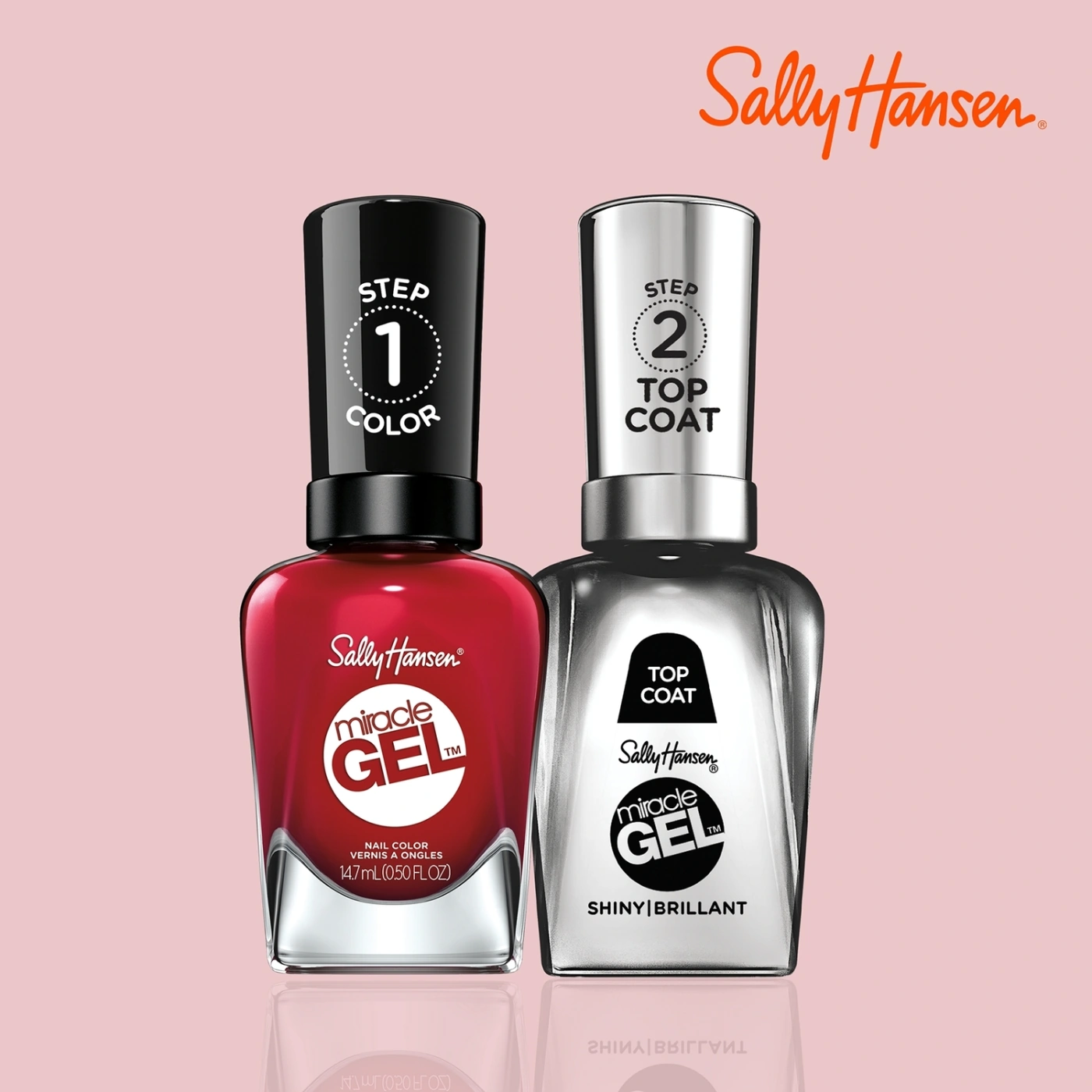ESMALTE SALLY HANSEN 99350170064 14.7 ML MIRACLE GEL RHAPSODY RED - 6