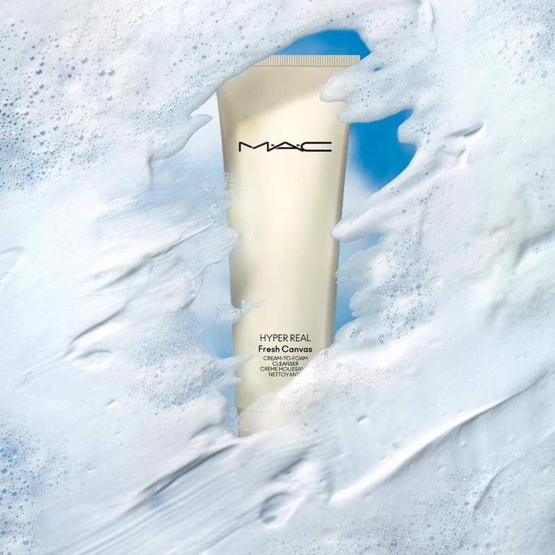 LIMPIADOR FACIAL MAC HYPER REAL FRESH CANVAS CREAM-TO-FOAM CLEANSER 30 ML - 6