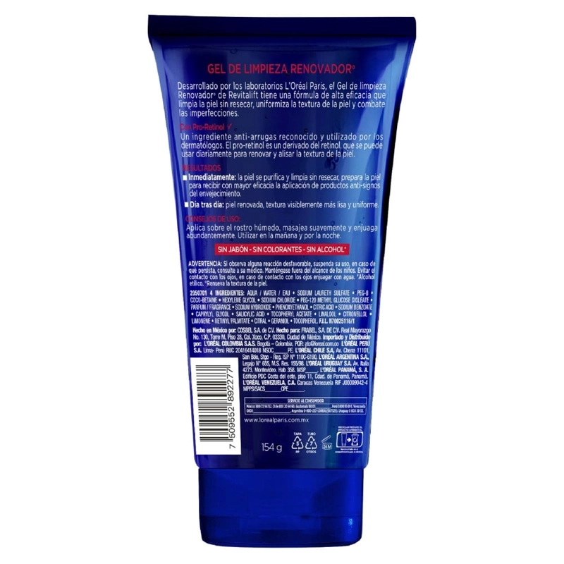 GEL FACIAL LOREAL PARIS RENOVADOR PRO-RETINOL 150ML - 3