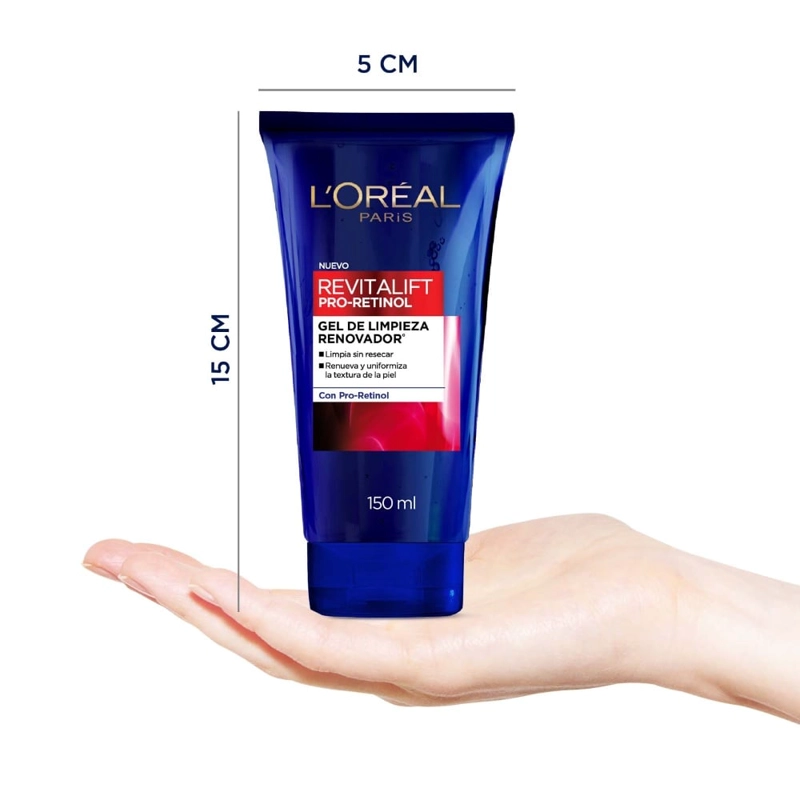 GEL FACIAL LOREAL PARIS RENOVADOR PRO-RETINOL 150ML - 4