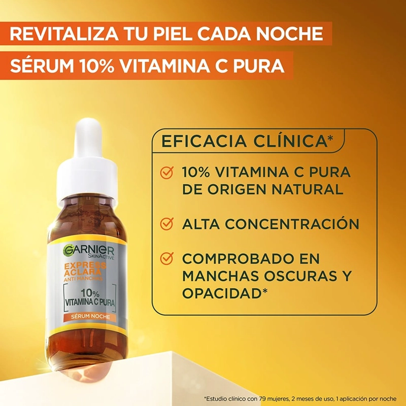 SÉRUM GARNIER SERUM EXPRESS ACLARA NOCHE 30ML - 3