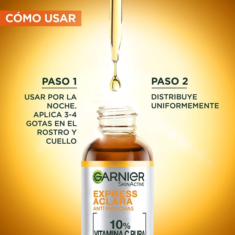 SÉRUM GARNIER SERUM EXPRESS ACLARA NOCHE 30ML - 6