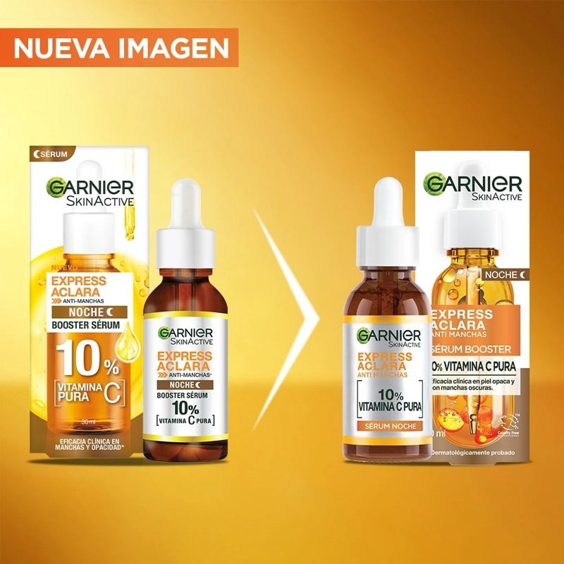 SÉRUM GARNIER SERUM EXPRESS ACLARA NOCHE 30ML - 7